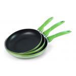 Colored LFGB 26cm Stackable Cookware Sets Without Lid for sale