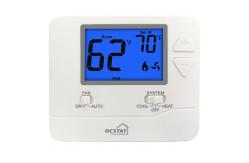 China HVAC Digital Non Programmable Thermostat Blue Backlight LCD Display supplier