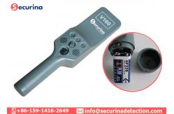 China Black 9V Portable Handheld Scanner , Hand Held Body Scanner supplier