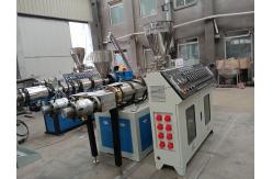 China UPVC CPVC Double Pipe Extrusion Line 50HZ PVC Double Screw Extruder supplier