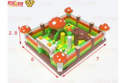 China Small Size Mushroom Inflatable Jumping Castle For Young Age Kids supplier