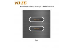 China White LED Circle Plastic Push Button Wall Switch RS485 Protocol Wall Light Switch supplier