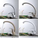 Kitchen Faucet Sink Mixer Tap Hot Cold Mixer Single Handle Kitchen Faucets Swivel Spout for sale
