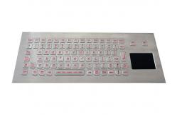 China Washable Kiosk Industrial Keyboard With Touchpad Integrated 83 Keys IP67 5V DC supplier