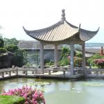 Outdoor Garden Hand Carved Natural Marble Stone Pavilion Chinese Style for sale