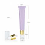 3mm Empty Cream Plastic Cosmetic Tube With Lids Extruded