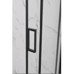 Corner Bathroom Black Frame 2 Sided Shower Cubicle Aluminum Frame