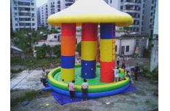 China 3 In1 Inflatable Bungee Tranpoline With Cover For Inflatable Amusement Park supplier