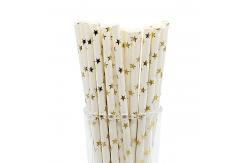 China Durable Thick Paper Drinking Straws Reusable  FDA Approved No Pulluting supplier