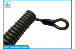 China Custom Coating PVC Extension Spring Safety Cable / Multi Tool Lanyard supplier