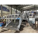 Water Plant Harvesting Boat For Lake River No-load Draught 0.55m Walking Style Paddle Wheel Design for sale