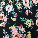 Environmental Printing Patterned Rayon Fabric , Soft Solid Rayon Fabric for sale