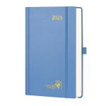 Hardcover Light Blue 2023 Daily Planner Page A Day Schedule Quick Search Corners for sale