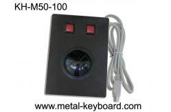 China Resin Panel Mount Trackball Pointing Device Black Metal 2 Customized Buttons supplier