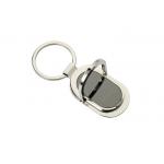 Personalized Ellipse Metal Keychain Holder Zinc Alloy Phone Holder Keyring for sale