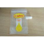 Clear Stand Up Yellow Spout Pouch Packaging Reusable for Liquid Packaging for sale