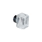 15 Ml Flat Square Glass Ink Bottle Pen Separate With Black Cap