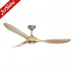 ETL 3 Solid Wood Blades Ceiling Ventilation Fan With Remote Control