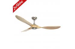China ETL 3 Solid Wood Blades Ceiling Ventilation Fan With Remote Control supplier