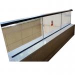 6mm 8mm Laminated Glass Aluminum Glass Balcony Railings Balustrade Handrail for sale