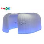 Inflatable Yard Tent 6.5x2.4mH Trade Show White Inflatable Dome Tent With LED for sale
