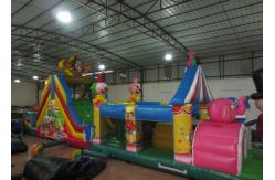 China Circus inflatable obstacle courses inflatable elephant obstacle course funny clown inflatable obstacle course supplier