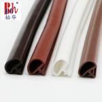 High Quality Wooden Door Seal Strip Co-Extruded D shape Anti-Collision PVC Rubber Sealing Strips For Wooden Door for sale
