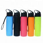 600ML Collapsible Silicone Water Bottle for sale