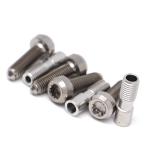 High Hardness Titanium Flare Nut Connector Custom Treatment For Machine for sale