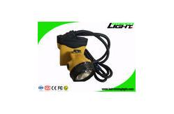 China 25000lux High Lightness LED Mining Headlamp  Li - Ion Battery With Long Life Time supplier