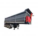 CIMC steel with mechanical or air suspension Maximum load capacity 80T transport and tipping sand stone grain rear dump trailer for sale