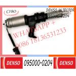 6M60T Engine Spare Part 095000-0204 Genuine Diesel Fuel injector