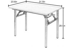 China Small Computer Desk Folding Table No Assembly Sturdy Small Writing Desk Folding Desk supplier