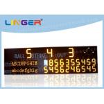 High Brightness LED Baseball Scoreboard For University CE / RoHS Approved for sale