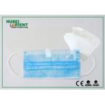 Protective PP Disposable Face Mask White Blue with Splash Visor for sale
