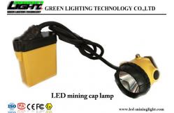 China Waterproof IP68 LED Miners Cap Lamp , Super Bright Rechargeable Led Headlamp supplier