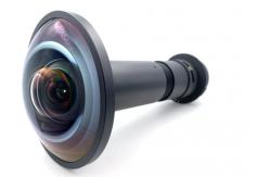 China 360 Degree Fisheye Dome Projector Lens External All Glass All Metal supplier
