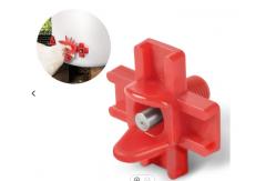 China Red Automatic PP Water Nipple Drinker Chicken Feeder supplier