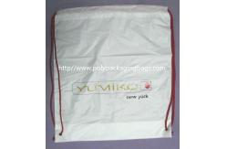 China White Lightweight Durable Drawstring Storage Bags With Two PP Drawstring supplier