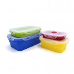 FDA approved Portable  Mini Silicone Collapsible Lunch Box Food Storage Container