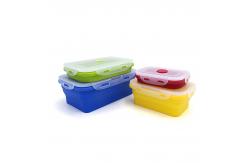 China FDA approved Portable  Mini Silicone Collapsible Lunch Box Food Storage Container supplier