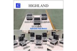 China HIGHLAND Cement Mixer Hydraulic Flow Meter Data Display 400L/Min Flow Rate Testing supplier