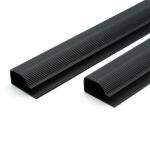                    2024 New Design with Self-Adhesive PVC Cable Trunking Cheap Price Wire Slot Protection Black Wireway              for sale