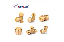 China Hydronic Heating PN10 PN16 Pex Push Fittings Nickel Plated Push To Connect Fittings supplier