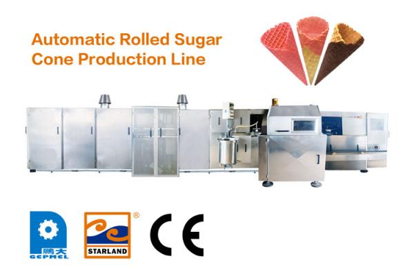 Automatic Ice Cream Cone Production Line With Horizontal Rolling System