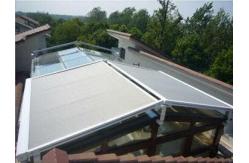 China Aluminum Retractable Roof Awning Conservatory Full Cassette Folding Arm Awning supplier