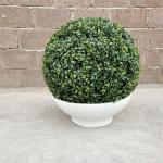 Bowl Shape Fiber Clay Flower Pot Small Size Bowl Planter Box For Indoor Outdoor Home Garden for sale