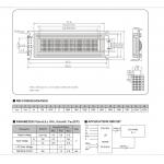MPU Stn COB LCD Display 8X1 Character FSTN Positive With White LED Backlight