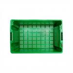 Vented Collapsible Plastic Storage Crate for Durable and Lightweight Storage