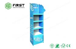 China Glossy Surface Floor Standing Displays Customized POP Promotion Carton Paper Cardboard Display supplier